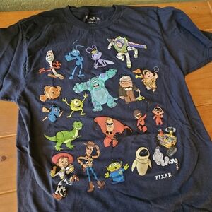 Unisex Disney Pixar Characters T Shirt Size Medium